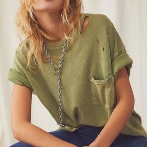 Free People We The Free Olive Rubi Tee (M)